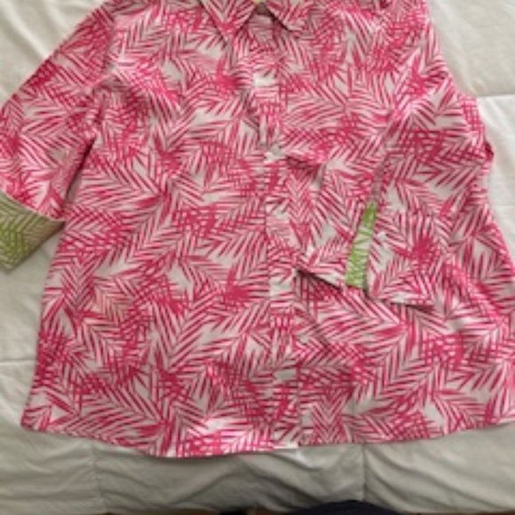 FOXCROFT button down blouse - LIKE NEW - Picture 1 of 5